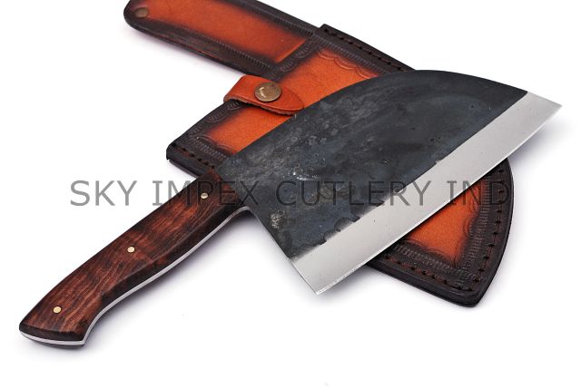 Carbon Steel Serbian Chef Cleaver