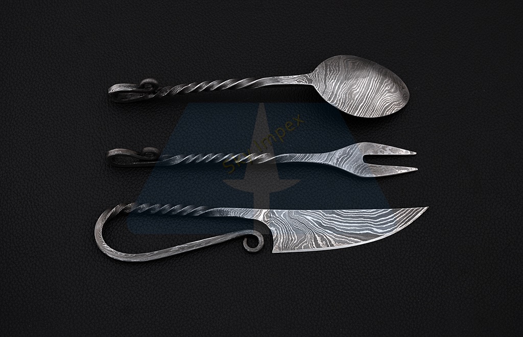 Damascus Cutlery Set (03 piece)