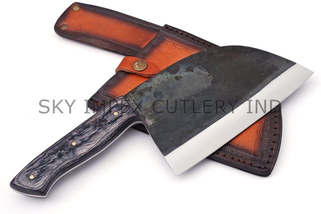 Carbon Steel Serbian Chef Cleaver